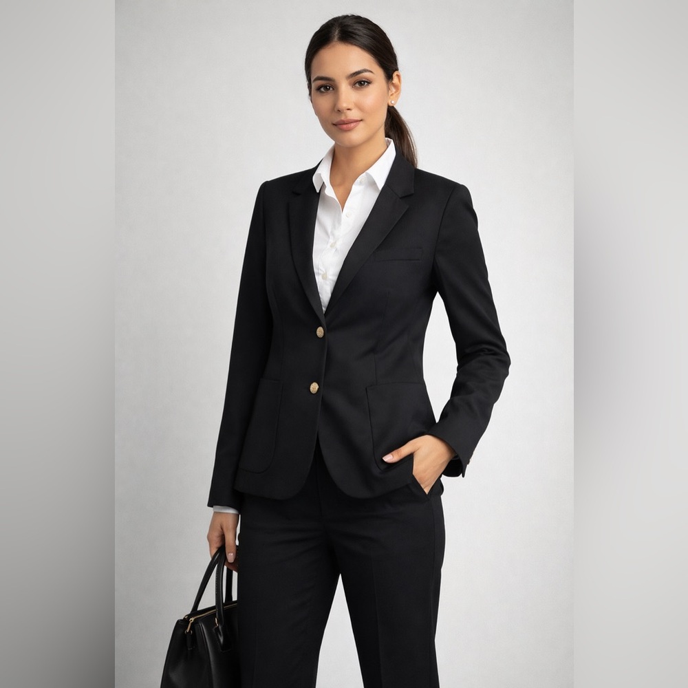 Sunday Best Black Tailored Blazer with Notched Lapels